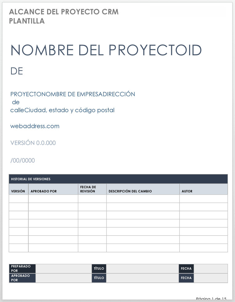  Alcance Del Proyecto de CRM