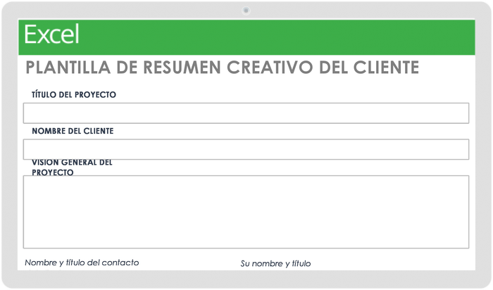 Plantilla de Informe Creativo Del Cliente