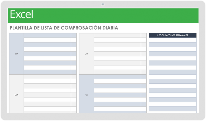 LISTA DE VERIFICACIÓN DIARIA