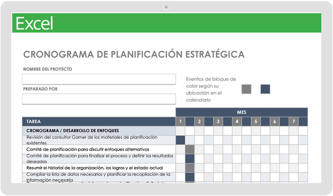 Cronograma de Planificación Estratégica